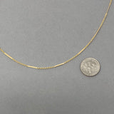 Gold Fill DETAILED CHAIN BAR Necklace