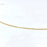 Gold Fill DETAILED CHAIN BAR Necklace