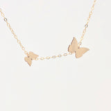 Two CHASING BUTTERFLY Necklace