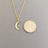 Dainty Crescent Moon Necklace