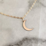 Dainty Crescent Moon Necklace