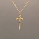 Detailed Dagger Necklace