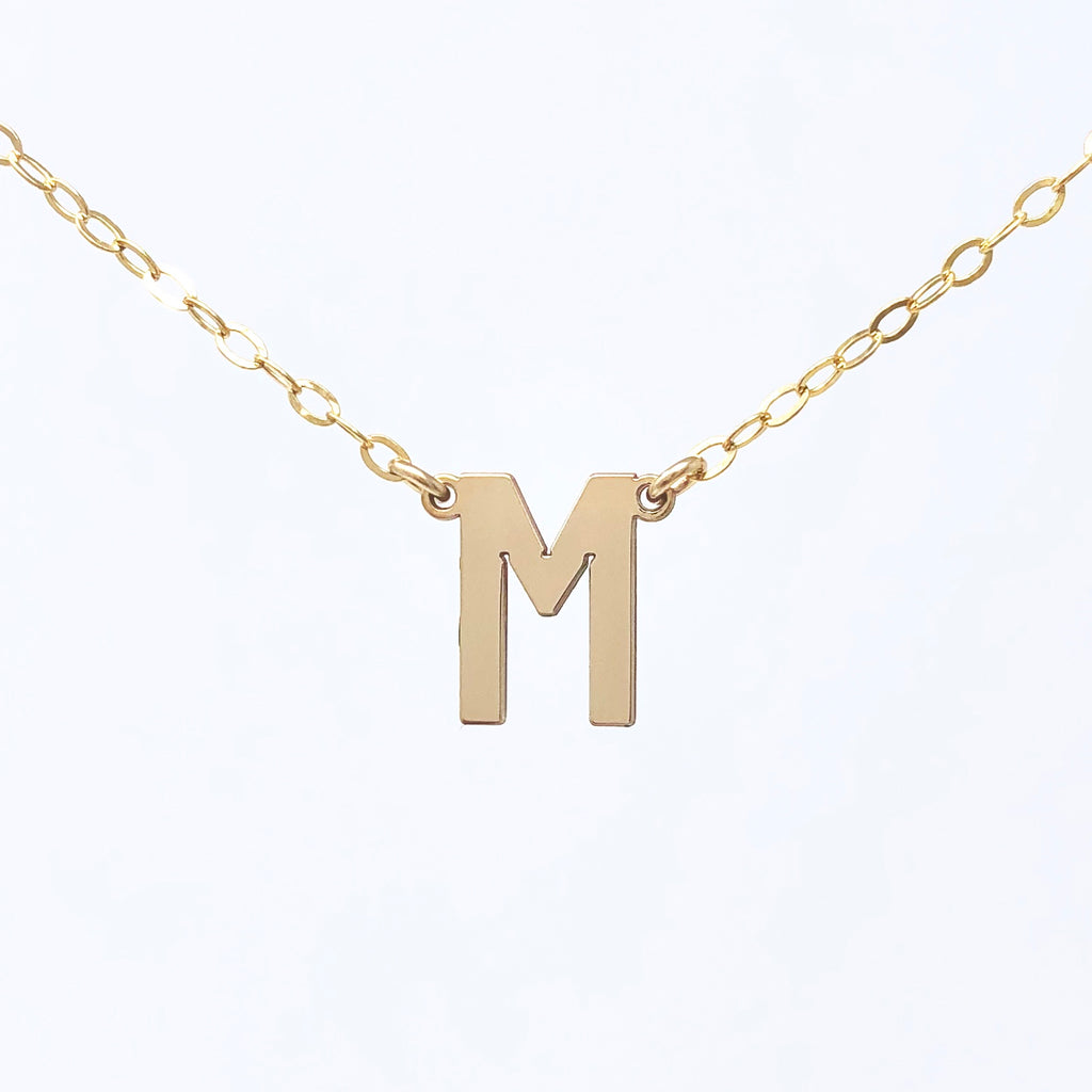 Double Connected Letter Necklace