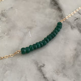Emerald Beaded Necklace