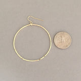 Hammered Circle Earrings