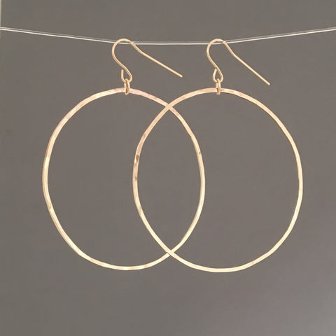 Hammered Circle Earrings