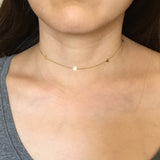 Heart Chain Choker Gold Necklace