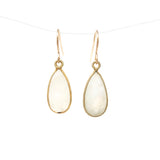 Teardrop Stone Gold Earrings
