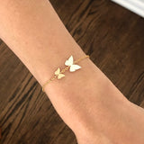 Two Chasing Butterflies Bracelet