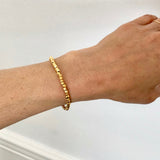 Gold Beaded Nugget Bracelet