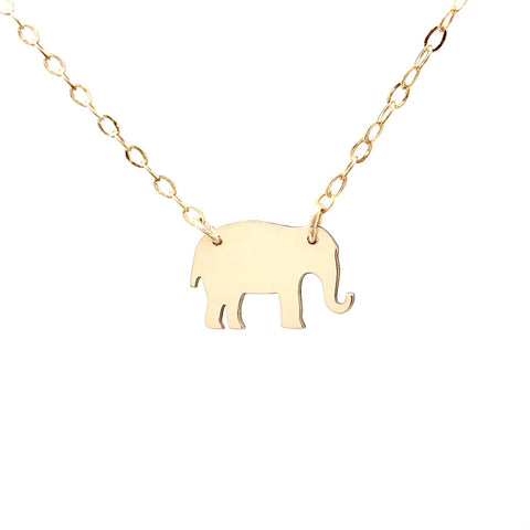 Elephant Gold Fill Necklace
