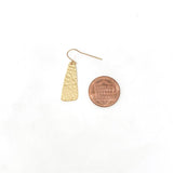 Hammered Drop Earrings