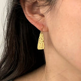 Hammered Drop Earrings
