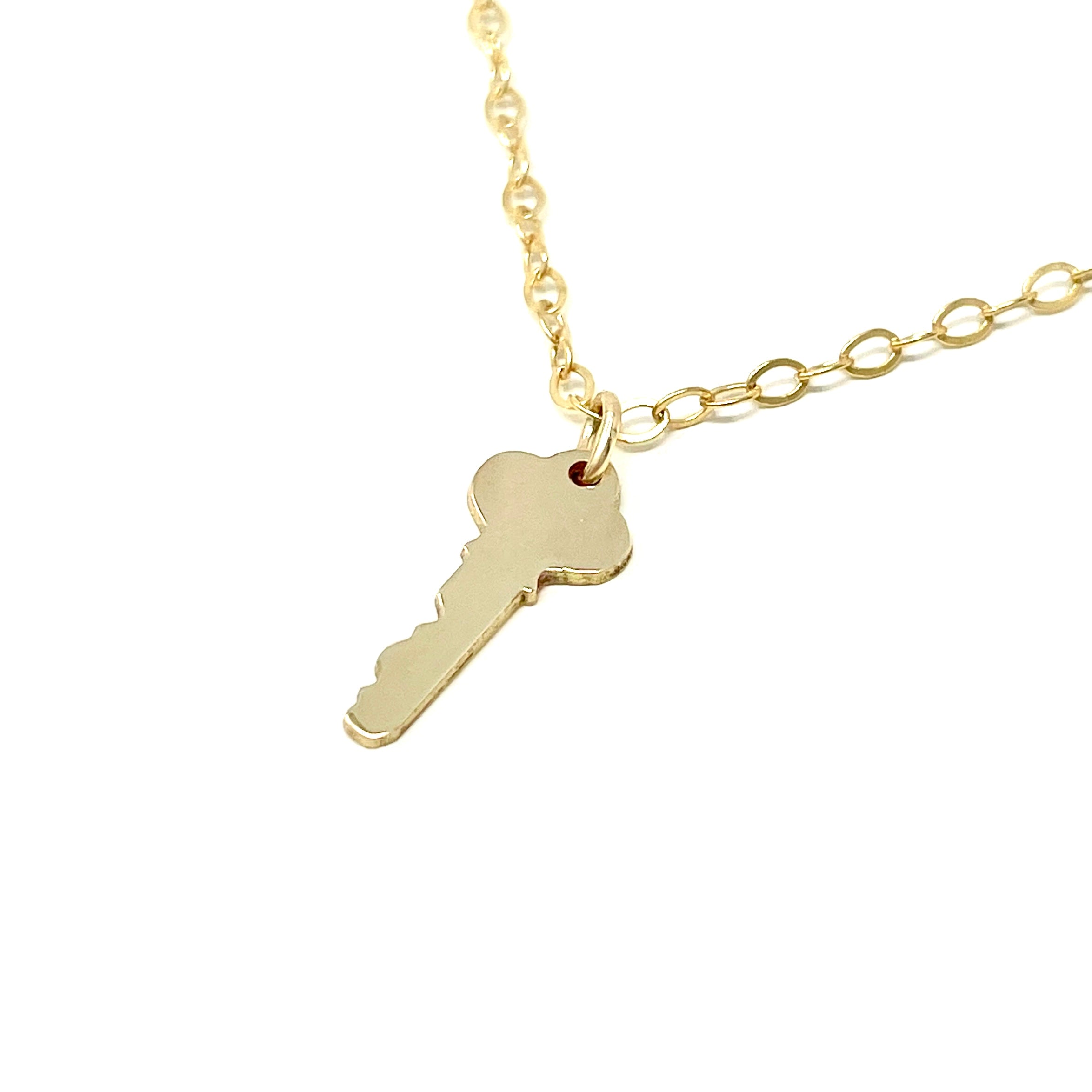 Tiny Key Necklace – JENNY and JUDE