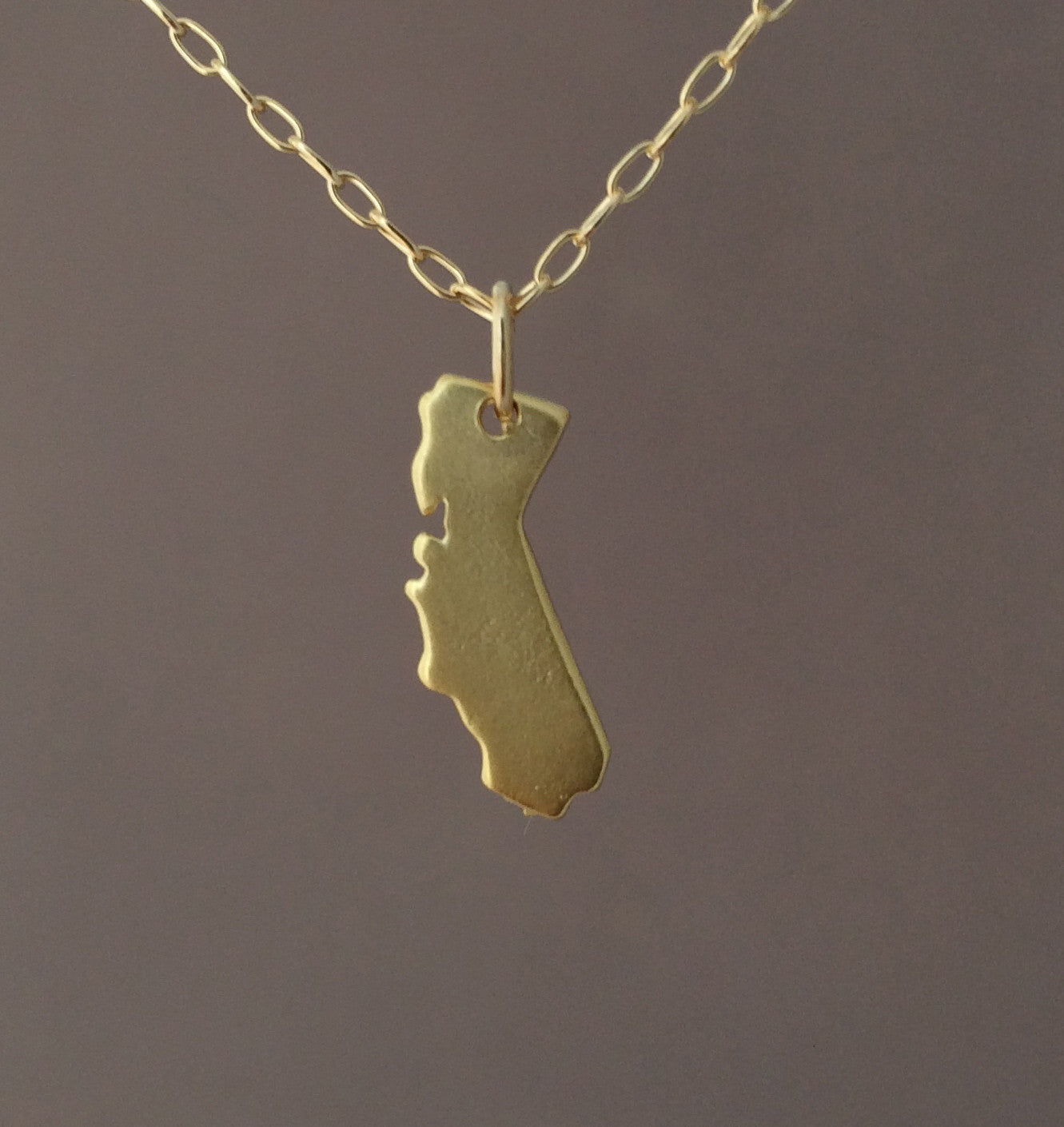 14K Gold California State Necklace – Nana Bijou