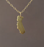 CALIFORNIA Tiny State Necklace
