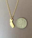 CALIFORNIA Tiny State Necklace