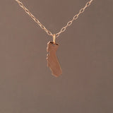 CALIFORNIA Tiny State Necklace