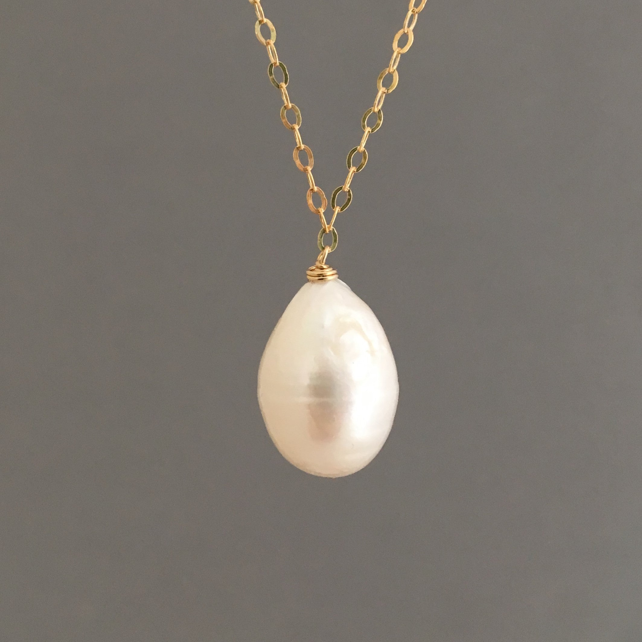 Gorgeous Faux Pearl Pendant Necklace Teardrop Pendant - Temu