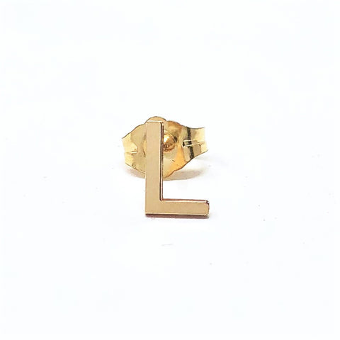 Letter Stud Earrings