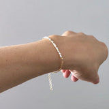 CUSTOM SMALL BAR with STONE Morse Code BRACELET