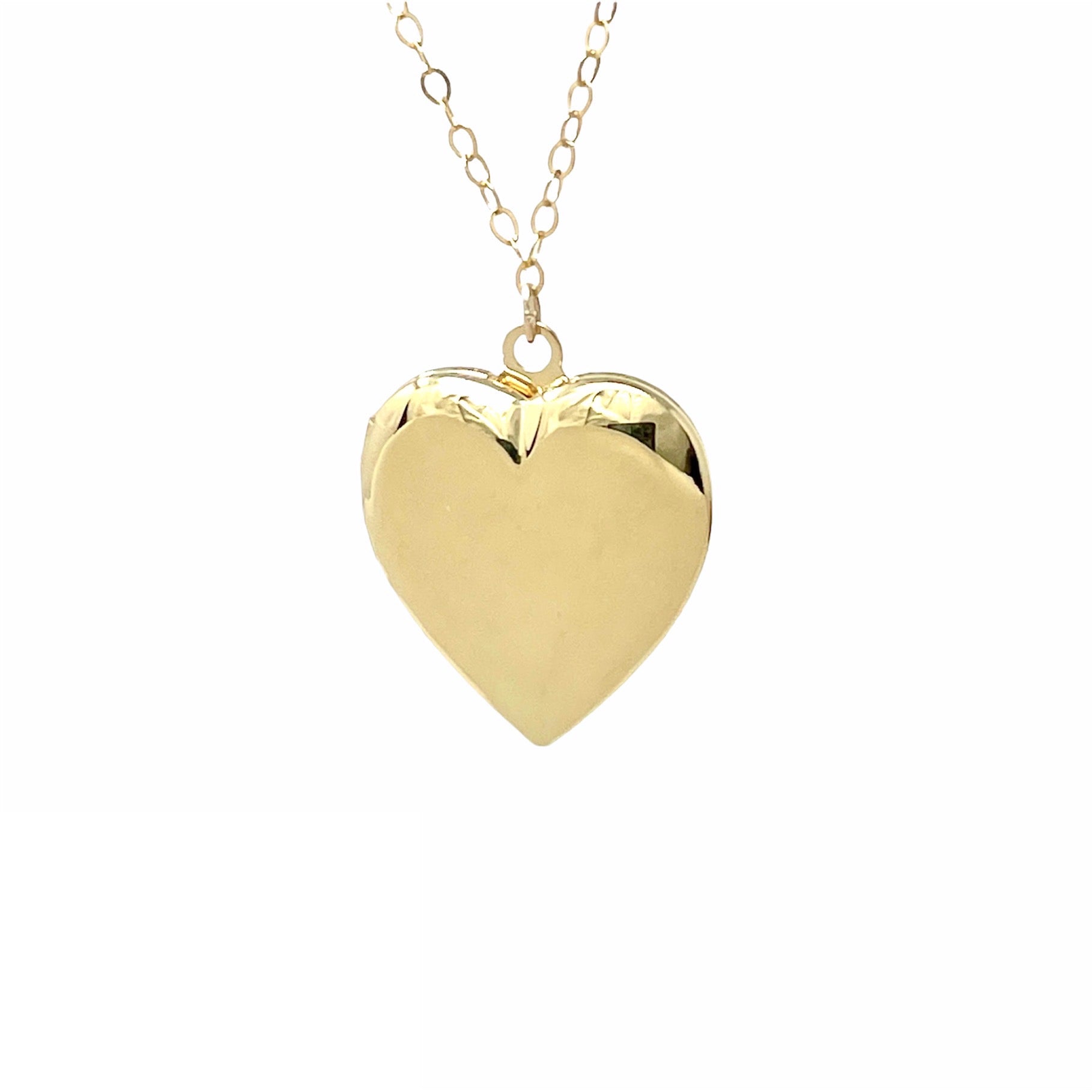 Gold Initial Heart Pendant Necklace | Classy Women Collection