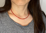 Red Coral Choker Necklace