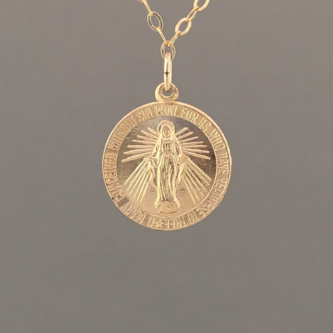 CIRCLE Virgin Mary Necklace