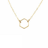 Small Hexagon Necklace