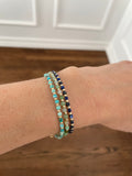 Square Stone Studded Bracelet, Anklet, or Necklace