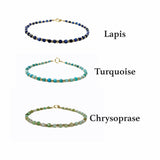 Square Stone Studded Bracelet, Anklet, or Necklace