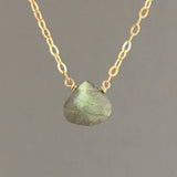 Labradorite TINY Drop Necklace