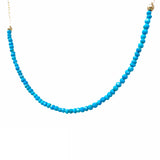 Turquoise Half Circle Beaded Necklace