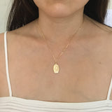 OVAL Virgin Mary Necklace