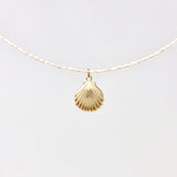Tiny White Pearl Choker Necklace