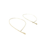 Flat Hooked Hoop Earrings