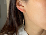 Flat Hooked Hoop Earrings