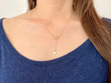 Two Butterfly Lariat Necklace