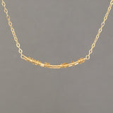CITRINE Morse Code Necklace