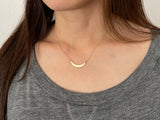 Thick Curved Bar Necklace