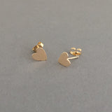 Small Heart Post Earrings