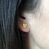 Small Heart Post Earrings