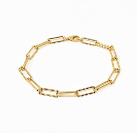 THICK Rectangle Link Chain Bracelet