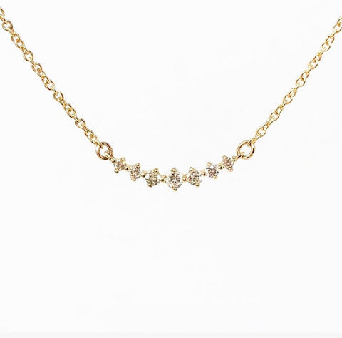 Whisper Diamond Bar Necklace