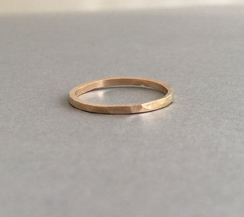 Hammered Thick Ring