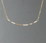 PEARL Morse Code Necklace