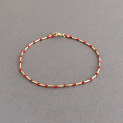 Line Silk String Bracelet