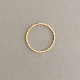 Thin Twisted Stacking Ring