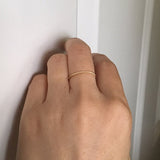 Thin Twisted Stacking Ring
