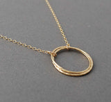 Double Entwined Circle Necklace